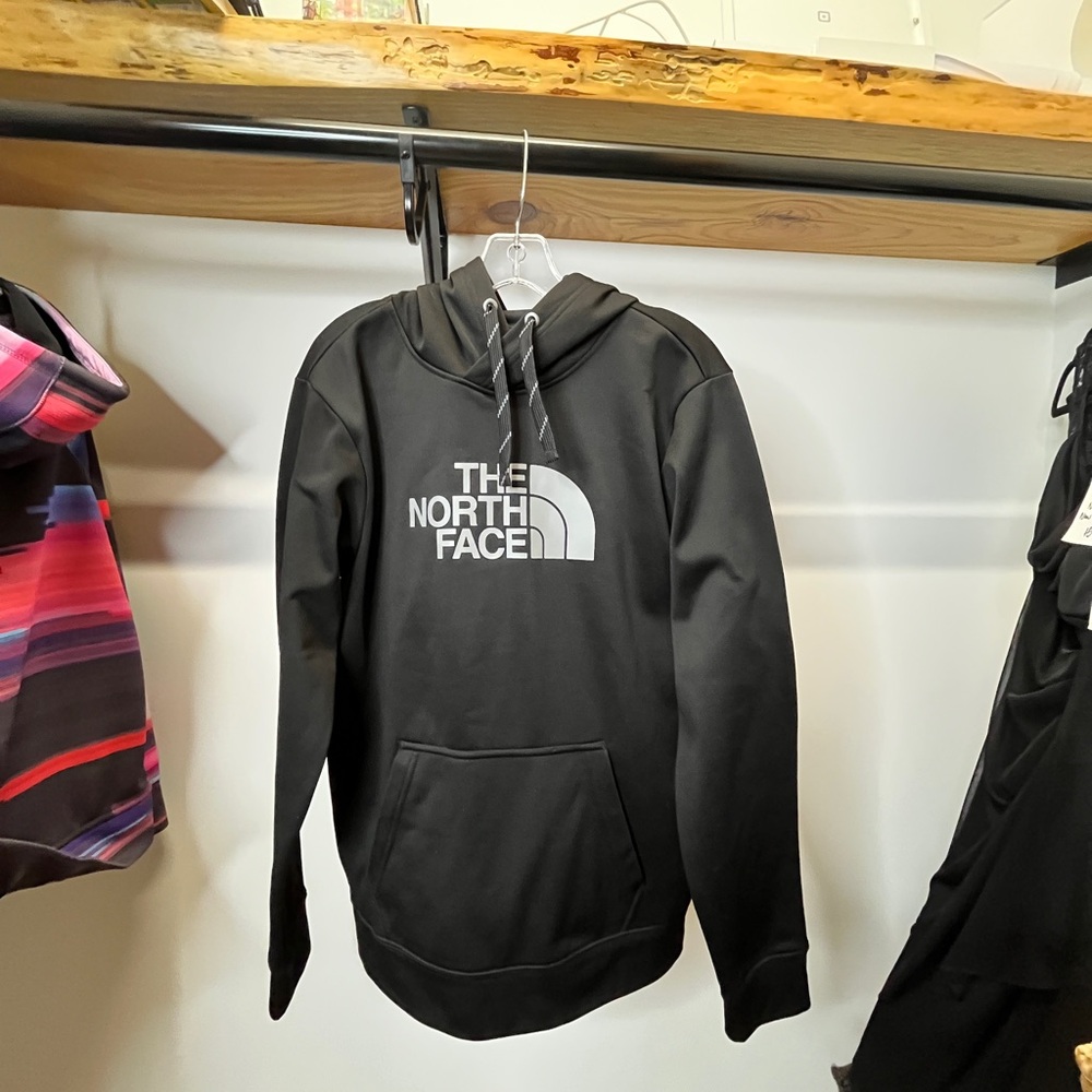 The North Face Black Pullover Hoodie with Logo Tag